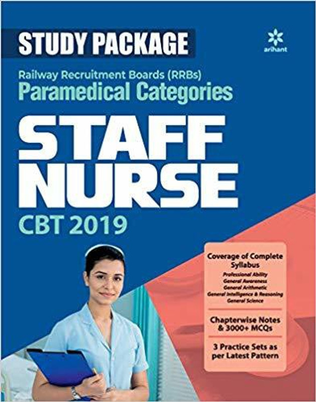 Study Package Rrbs Paramedical Categories Staff Nurse CBT 2019(English, Paperback, unknown)