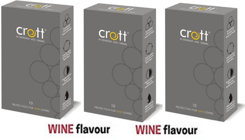 crott Combo set for men Condom(Set of 3, 30S)