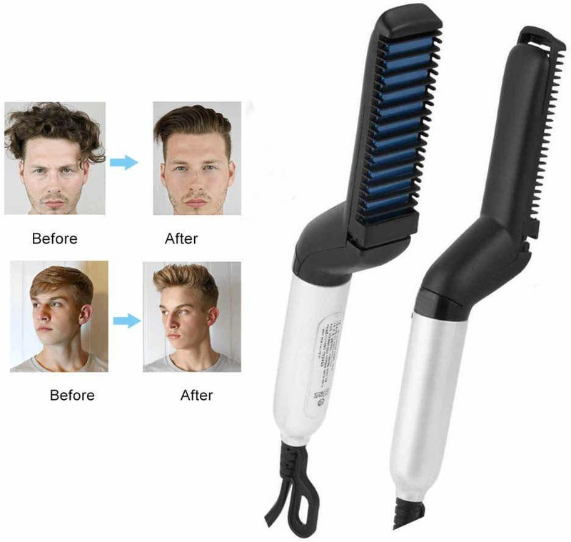 ismartenterprise Beard straightener for men Hair Straightener(Black & White)