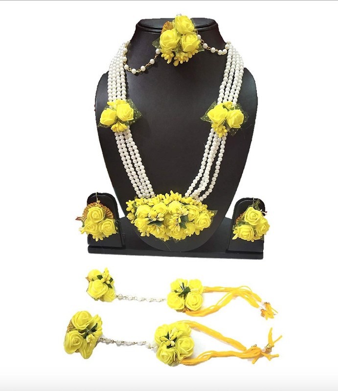 paribhasha Fabric, Paper Jewel Set(Yellow)