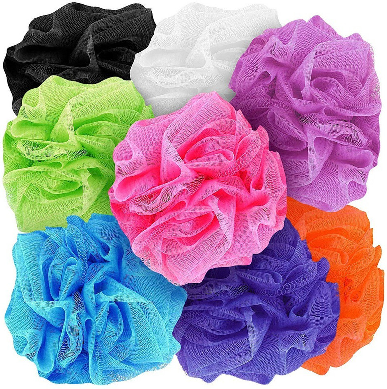 RIYABEST PLASTIC Loofah(Pack of 8, Multicolor)