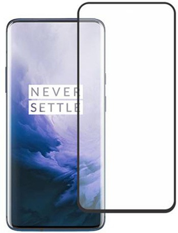 ajd Edge To Edge Tempered Glass for One Plus 7 Pro 1+7 Pro(Pack of 1)