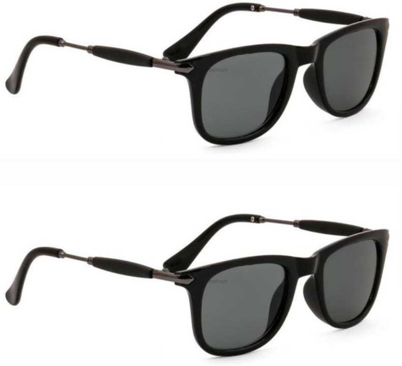 preeti designs Wayfarer Sunglasses(Black)
