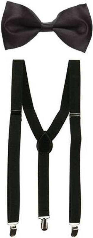 blubags Y- Back Suspenders for Men(Black)
