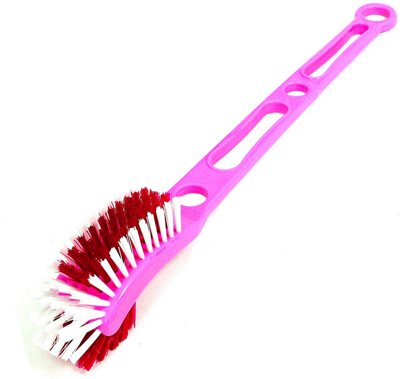 batwada Double Sided Wonder Cleaning Brush for toilets flushes Plastic Wet and Dry Brush(Multicolor, Pack of 1)