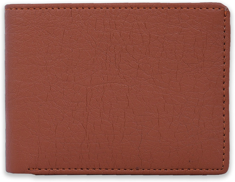 small candy Men Tan Artificial Leather Wallet(4 Card Slots)