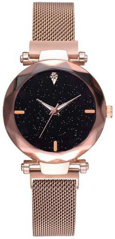 Buy NEWMAN New Arrival Special Edition Fresh Dior Black Dial Rosegold body With Magnetic Strap Ladies Watch 3 Analog Watch For Women Online at desertcartZimbabwe