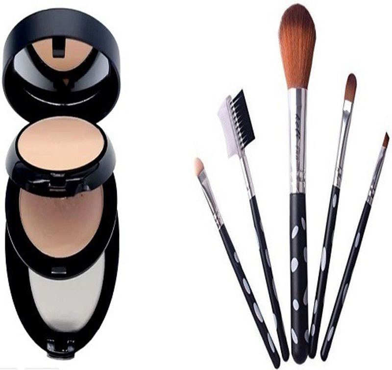 fusion fly COMPACT AND MAKE UP BRUSH(2 Items in the set)