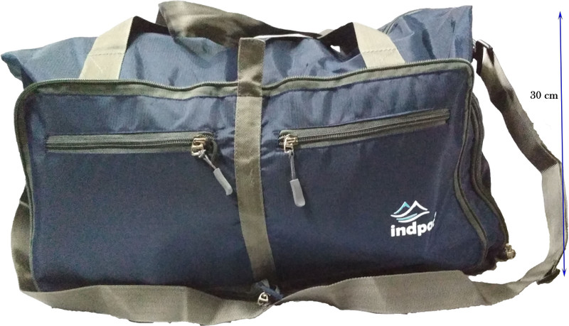 indpac (Expandable) Foldable Waterproof Polyester 22 inches Blue Travel Duffle Travel Duffel Bag(Blue)