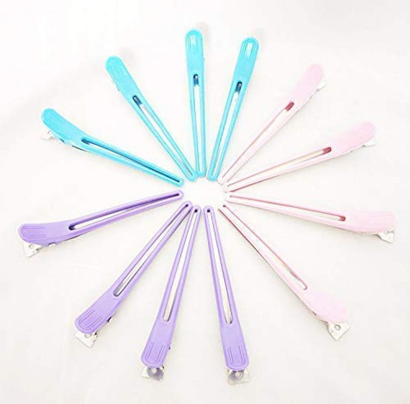 saan Professional Hairdressing Salon Hair Styling Hair Section Hair Clip(Multicolor)