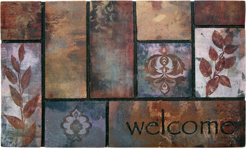 pinkparifashion Coir Door Mat(Multicolor, Medium)