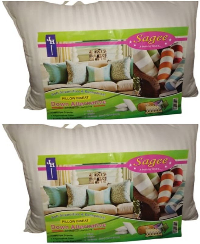 sagee 02 Microfibre Solid Sleeping Pillow Pack of 2(Multicolor)