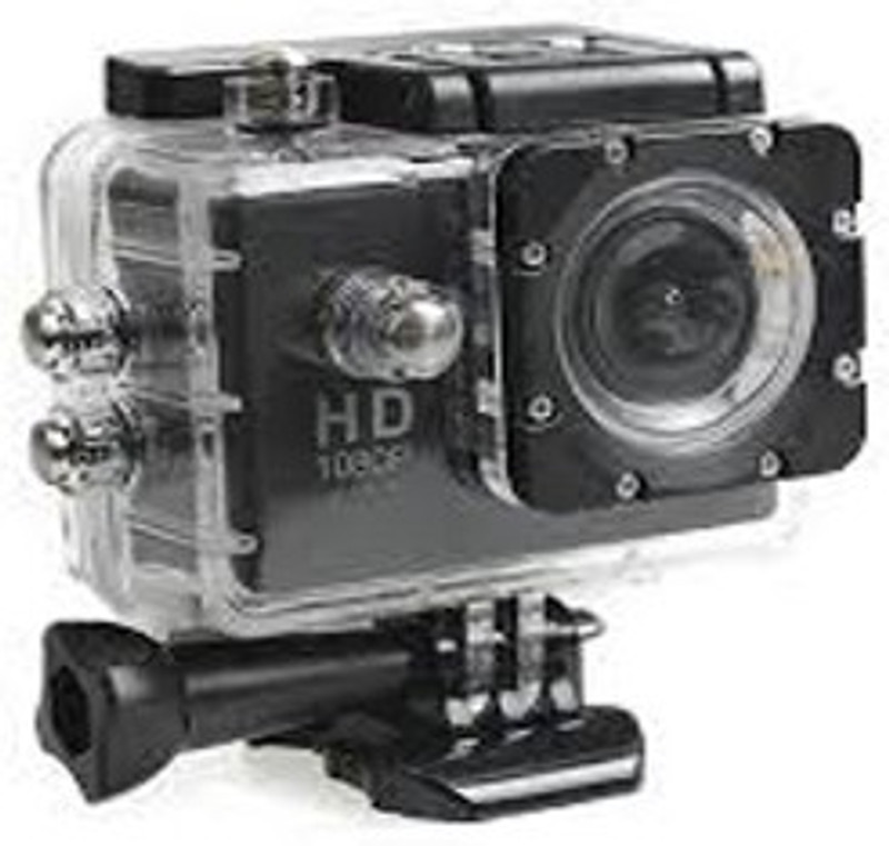 Maupin 1080p 12MP Sport Action Waterproof Camera With Micro Sd Card Slot And Multi Language Sports and Action Camera(Black, 12 MP)