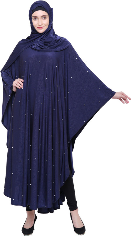 Buy ZUZUU Dubai Stylish Woman s Butterfly Style Chadri Abaya Burqa Stone Work Latest Design Stylish Girls Abaya Burqa With Hijab dupatta and Mouthpeice Imported Stretchable Crystal Lycra Solid Self De...