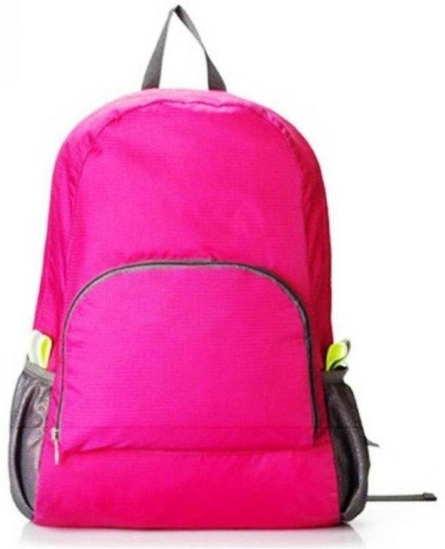 jackshow Foldable Lightweight Waterproof Travel Backpack Day pack Bag Waterproof Shoulder Bag(Pink, 5 L)