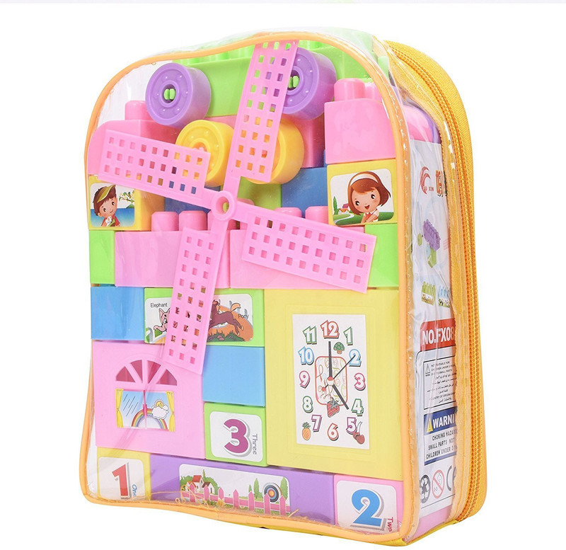 stookin Learning Blocks For Kids,Happy Blocks, Bag Packing, Best Gift Toy(Multicolor)