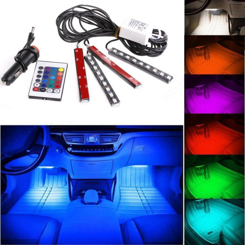 iron clutch auto sync music car atmosphere light with remote Car Fancy Lights(Multicolor)