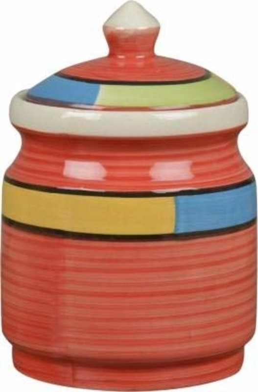 Sawan Shopping Mart Superb Quality Pickle Jar Ceramic Barni Container Ceramic Stoneware Martban In Printed Contemporary