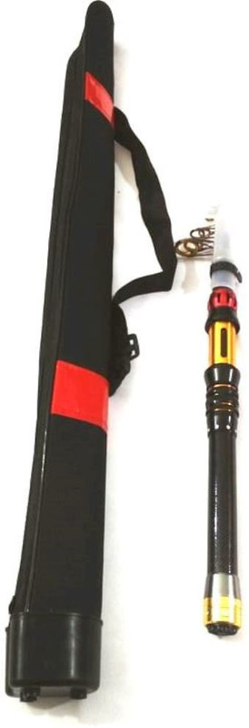 fisheryhouse fishing rod and bag 368 Gold, Black Fishing Rod(270 cm, 0.251 kg, Gold, Black)