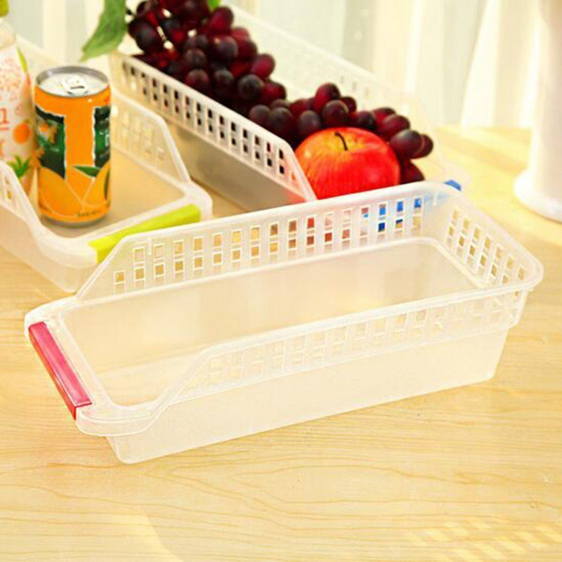 SPJ ENTERPRISE Fridge Space Saver Basket Tray,multicolor (set of 4) Fridge Door Shelf