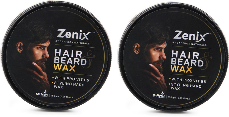 saffron natural Hair Beard Wax Styling with Strong Hold Beard Cream Pack of-2 Hair Gel(150 g)