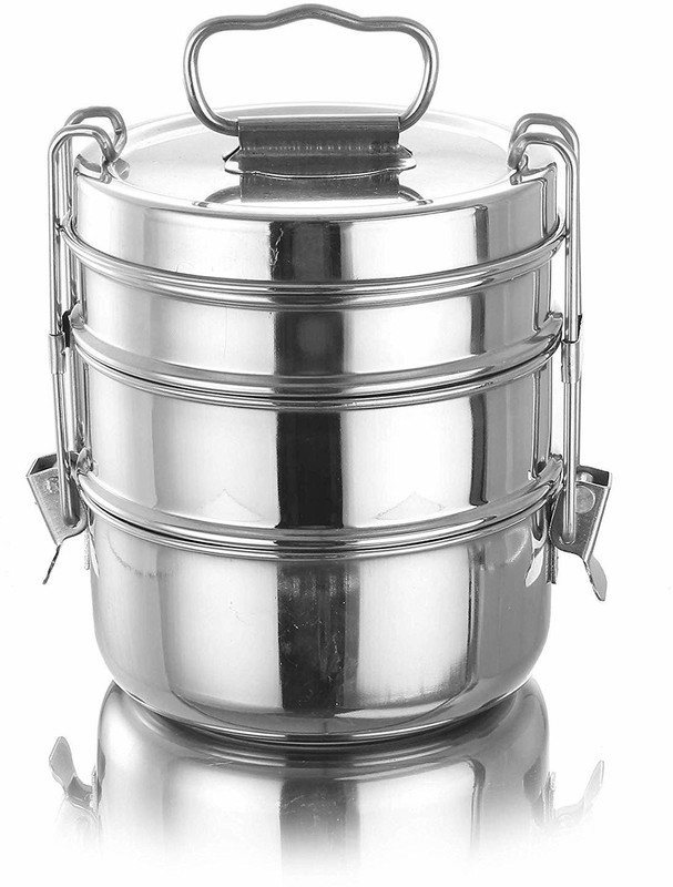 lykke 3 tier stainless steel lunch box 1800ML 3 Containers Lunch Box(1800 ml)