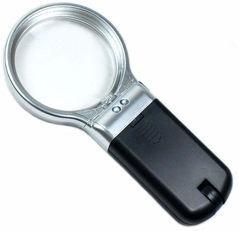 cutezy Portable Magnifying Lens 3X High-Powered Magnification 3X Magnifying Lens(Black)