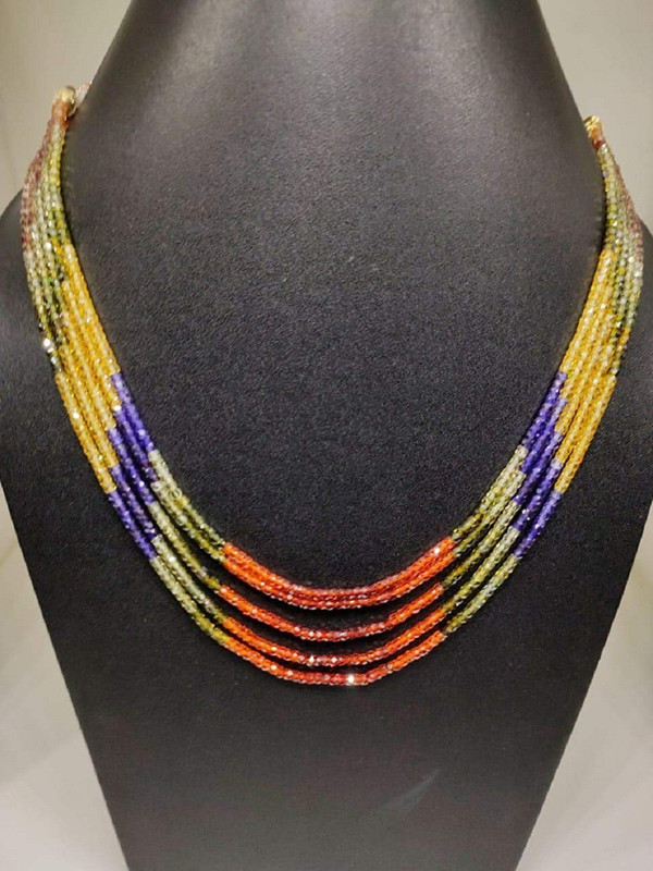 shree ganesh jewellers Metal, Crystal Necklace