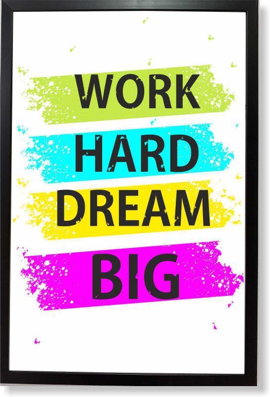 KAMAKU MOTIVATIONAL FRAMES Paper Print(18.5 inch X 12.5 inch, Packing with safety box with bubble wrapping)