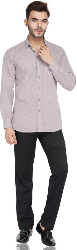 am2pm Men Printed Casual Pink Shirt