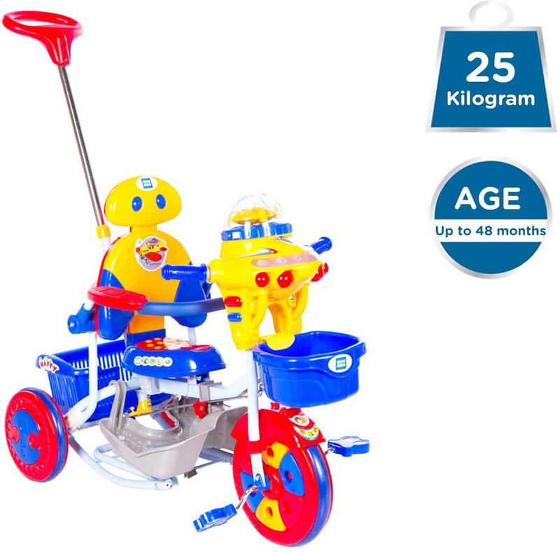 MeeMee Premium 2 in 1 Baby Tricycle with Rocker (Blue) 8904146710248 Tricycle(Blue, Yellow)