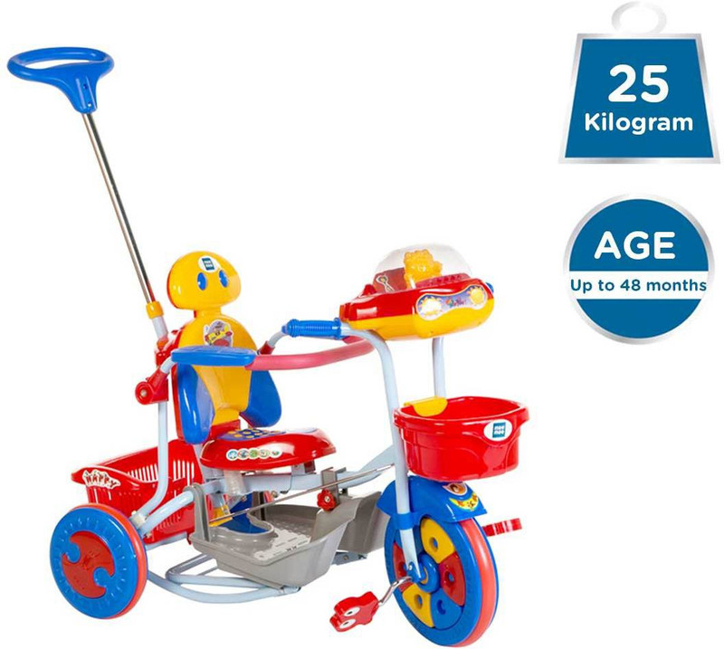 MeeMee 2 in 1 Baby Tricycle and Rocker (Blue) 8904146721190 Tricycle(Red, Blue)