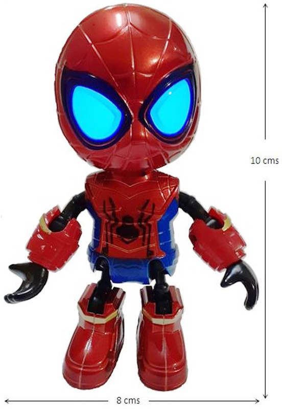 kanha toys Avengers Die-Cast SPIDER-MAN Action Figure With Light & Sound(Red, Blue)