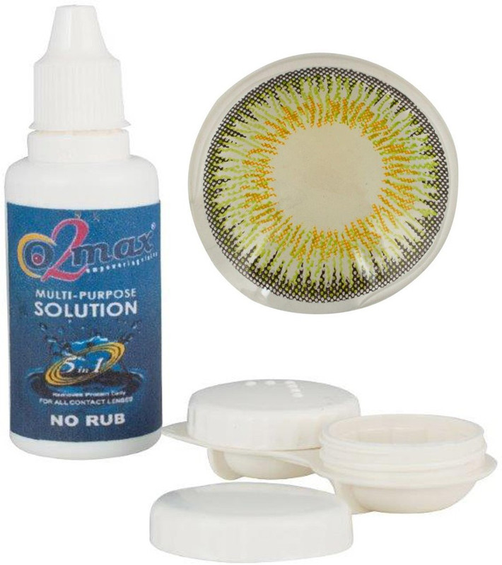 o2max Blue Half Yearly Disposable Colored Lenses Half-yearly(2.25, Colored Contact Lenses, Pack of 1)