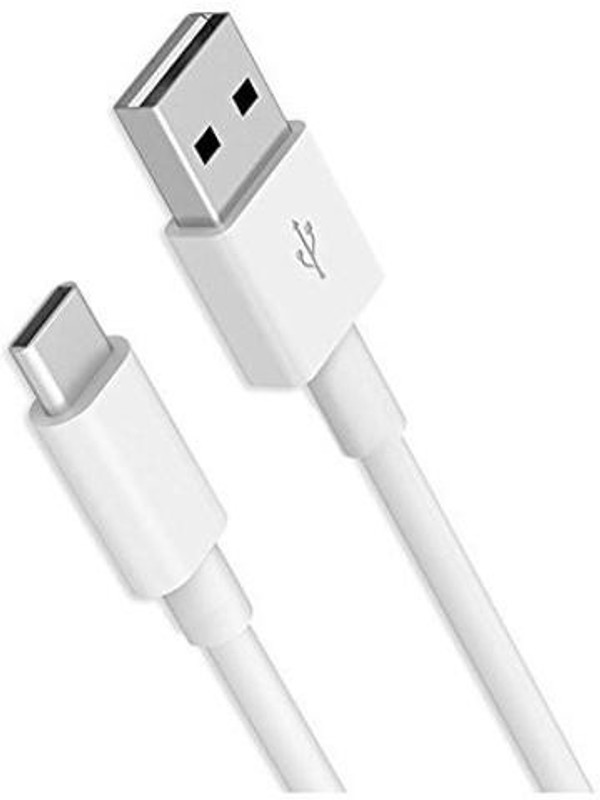 spyvila 2.4A Turbo Fast 1 m USB Type C Cable(Compatible with Mi A1, Mi A2, White, Sync and Charge Cable)