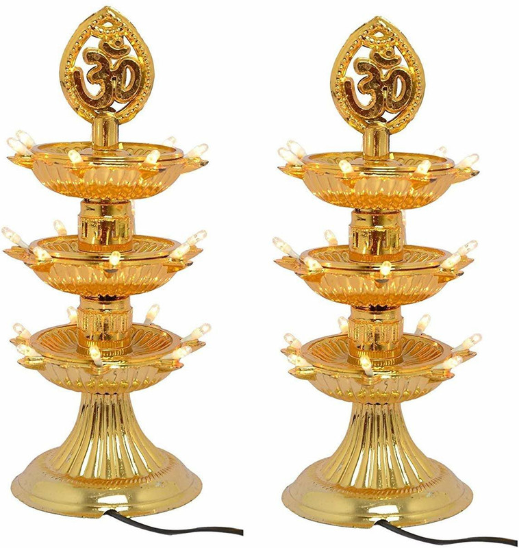amikan Plastic (Pack of 2) Table Diya(Height: 10 inch)