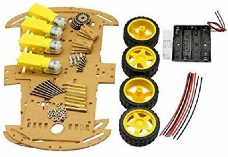 vmres 4 Wheel Robotic Chassis kit Educational Electronic Hobby Kit