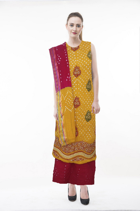 aadika Cotton Embroidered Salwar Suit Material(Unstitched)