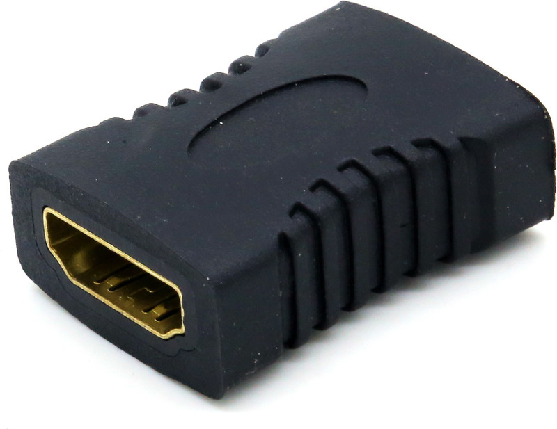 DI INTERNATIONAL HDMI Female to Female Extender Coupler Adapter Connector Jointer F/F Suitable For HDTV HDCP High Speed Gaming Adapter (Black, For X-box 360, PS4, Xbox One, PC, PS3, PS2, 3DS, Wii U, Mac OS) Gaming Adapter(Black, For PS2)