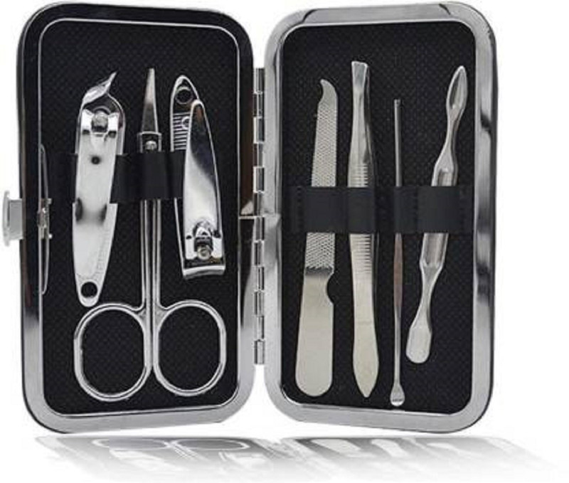 kreeza fashion Manicure set, Stainless Steel Protable Travel Nail Kit for Nails, Nose hair(120 g, Set of 7)