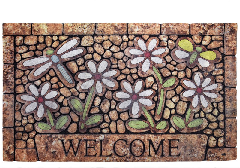 pinkparifashion Coir Door Mat(Multicolor, Medium)