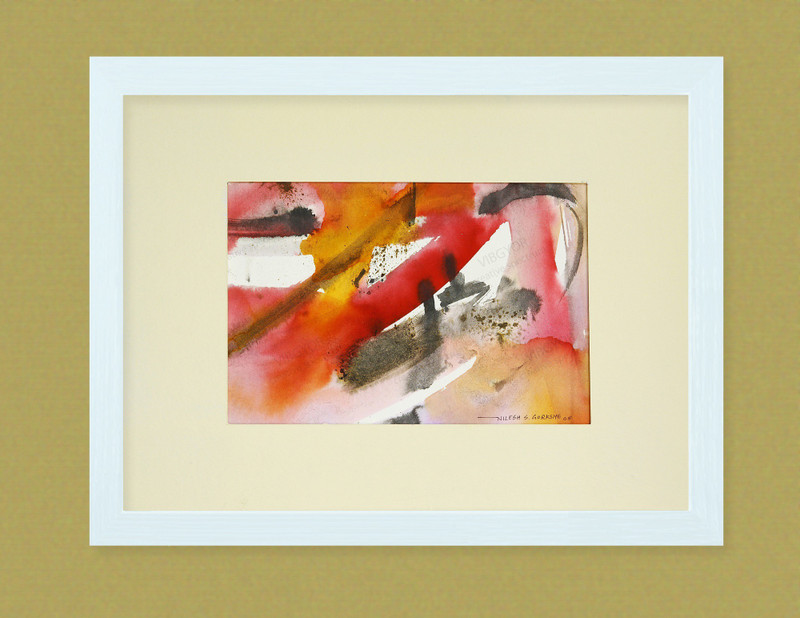 vibgyor creative spectrum "Untitled " Original handmade Abstract water color modern art painting on paper ( VCS 00028 HAND ) Watercolor 11.82 inch x 15.75 inch Painting