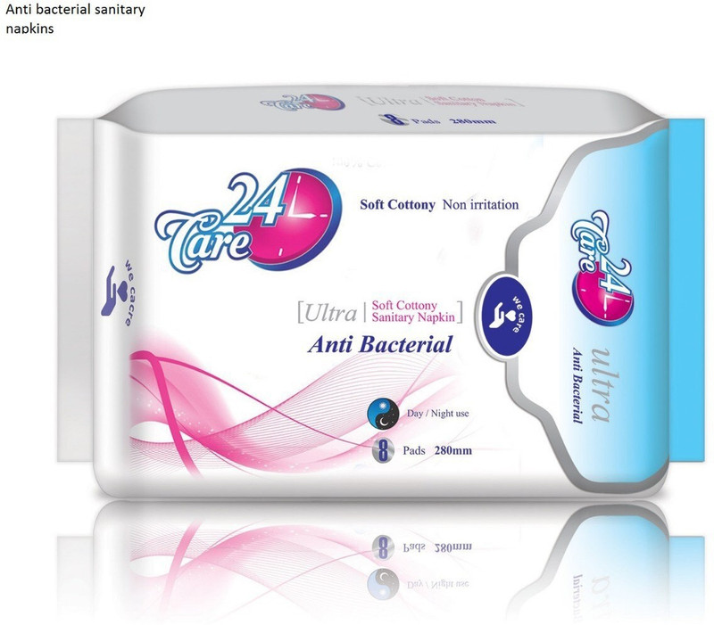 24 care REY ENT24 Care Ultra Anti Bacterial XL Sanitary Pad(Pack of 8)