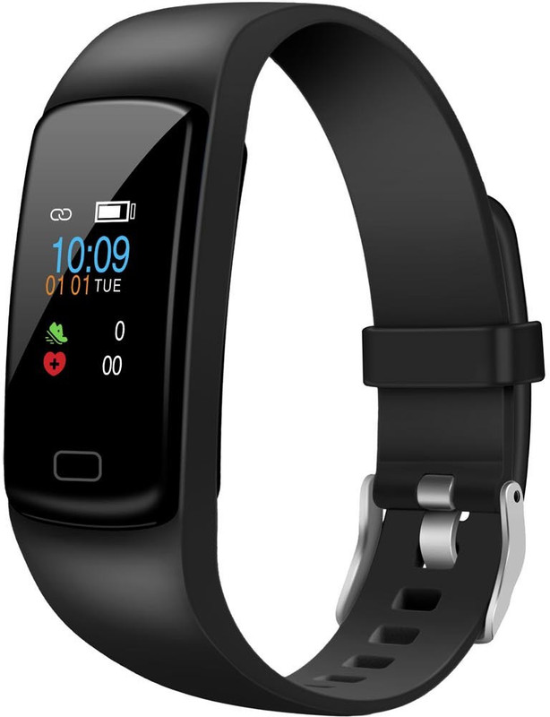 Gusto by Helix HRM Fitness Band(Blue Strap, Size : Regular)