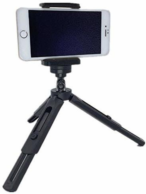 Kolorfish MT05 Telescopic Design Portable Tripod Smartphones, Gopro Webcams, Compact Cameras DSLRs (Black) Tripod(Black, Supports Up to 250 g)