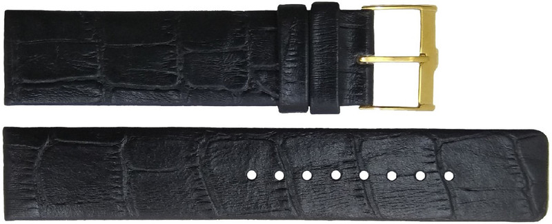 tenmax TM-SBC0010M 20 mm Leather Watch Strap(Black)