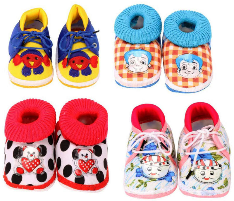 aroraonlinetraders Aroraonlinetraders Kid's Multicolor Casual Shoes Booties(Toe to Heel Length - 10 cm, Multicolor)