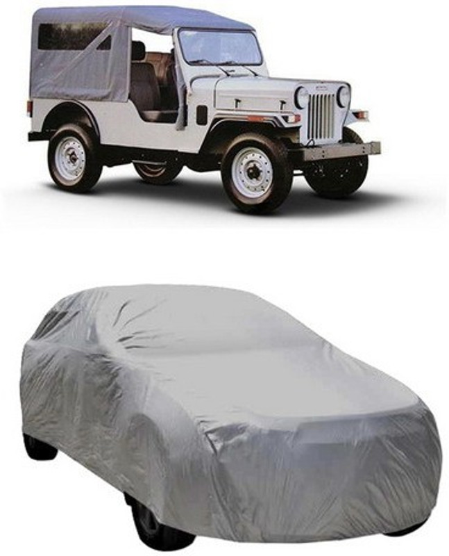 CLASS ONE Car Cover For Mahindra Jeep (Without Mirror Pockets)(Grey)