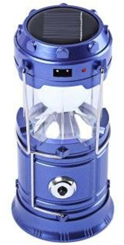 shop93 store LED Solar Emergency Light Lantern + USB Mobile Charging+Torch Point Emergency Light(Blue)