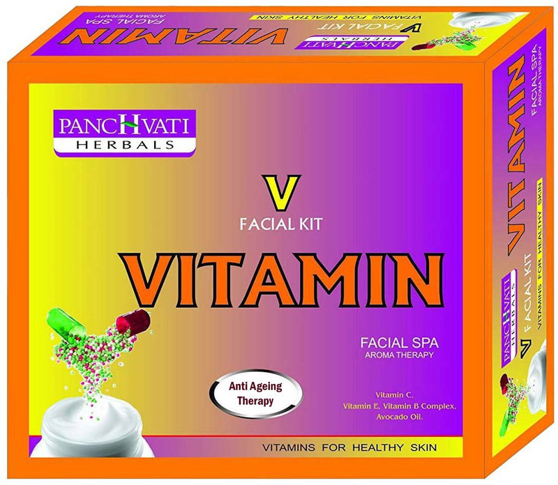 panchvati Herbal Vitamin A, B, D & E Facial spa & Aroma therapy Kit 180 g